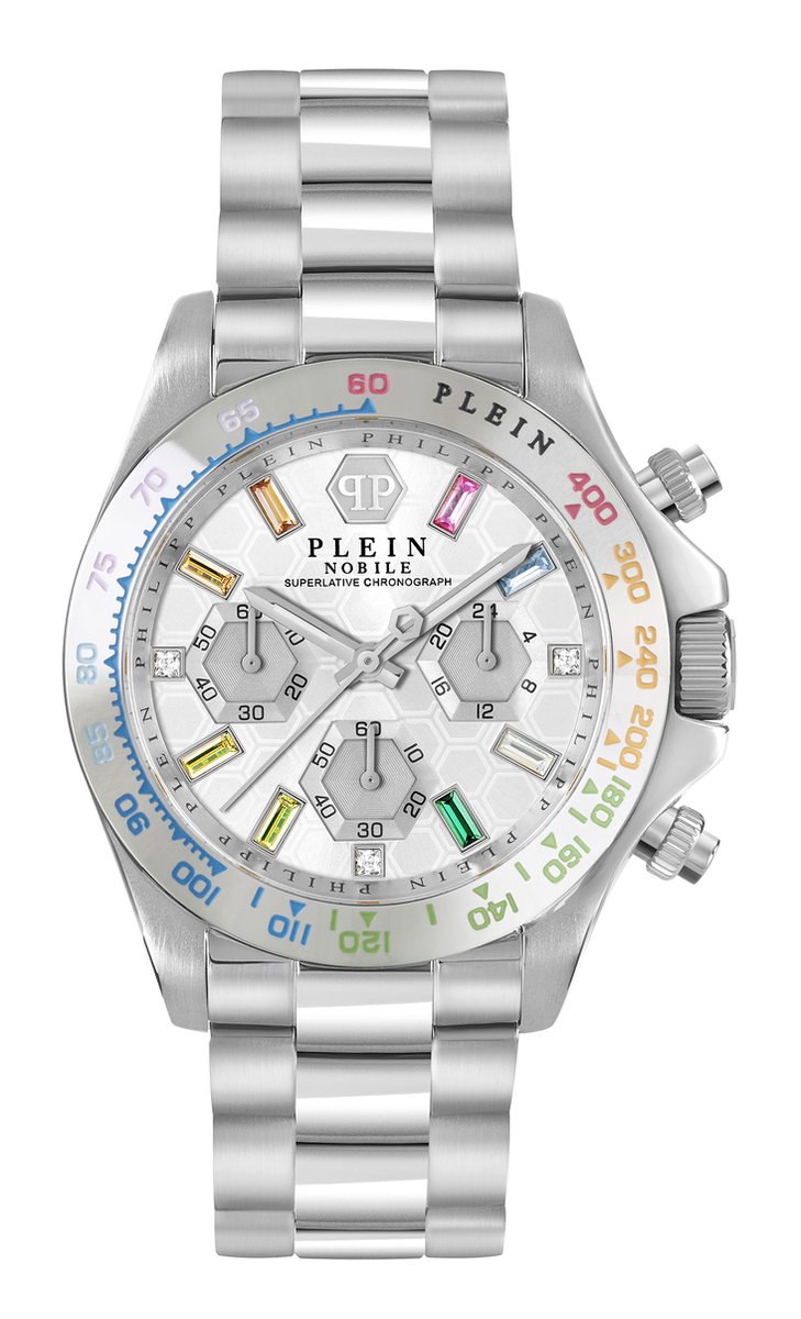 Philipp Plein Nobile Lady PWSBA0123 Horloge - Staal - Zilverkleurig - Ø 38 mm