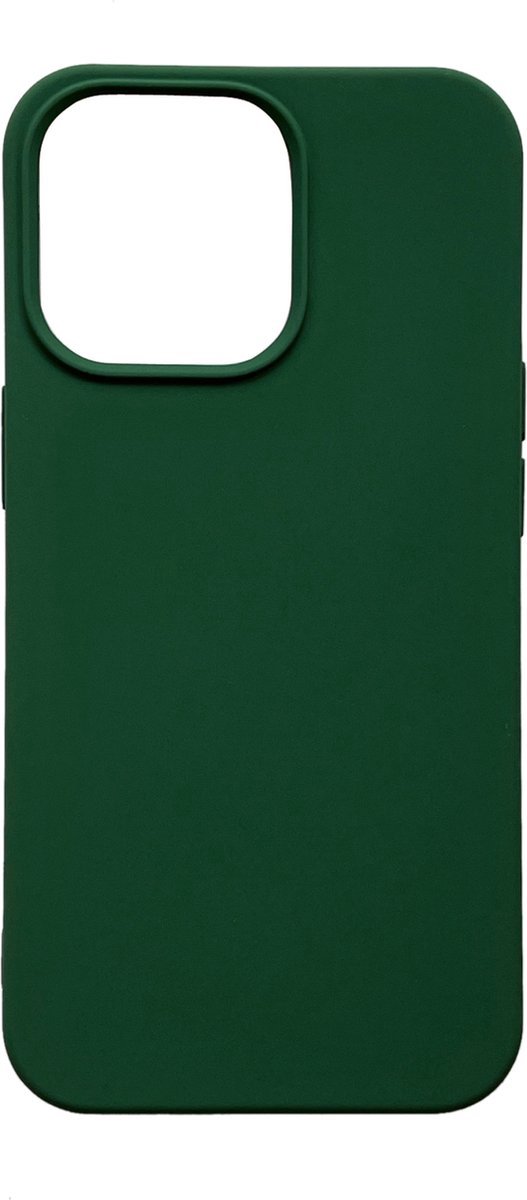 Siliconen back cover case - Geschikt voor iPhone 13 & 14 - TPU hoesje Groen
