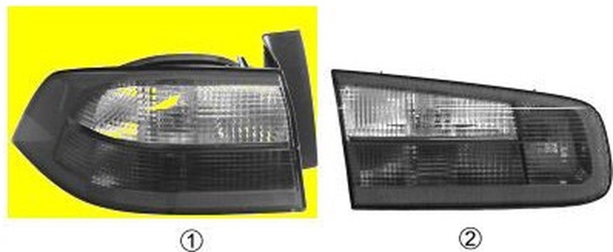 Achterlichtglas buiten r Renault Laguna Ii (bg0/1_). Model: 2001-03 - 2007-12