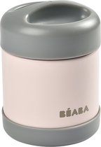 BEABA Geïsoleerde RVS portie 300 ml (donkere mist / lichtroze)