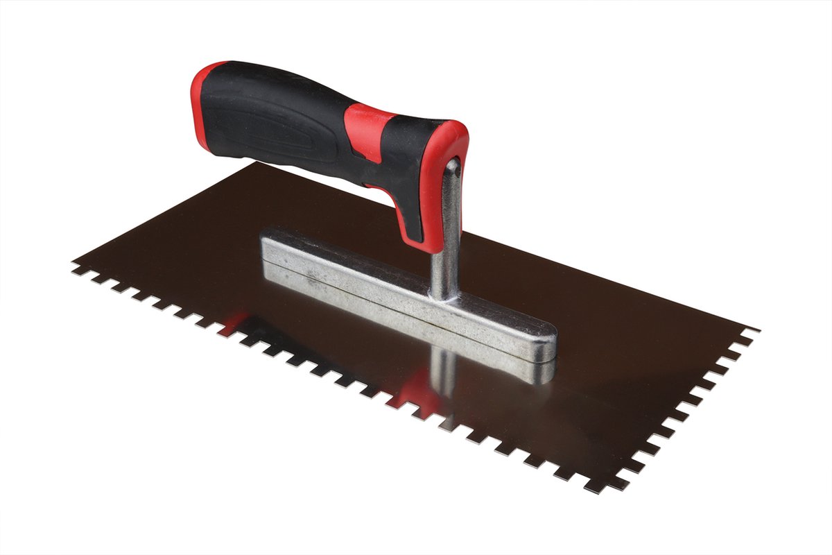 Plakspaan getand 6x6 mm Kunststof handvat | Per Stuk