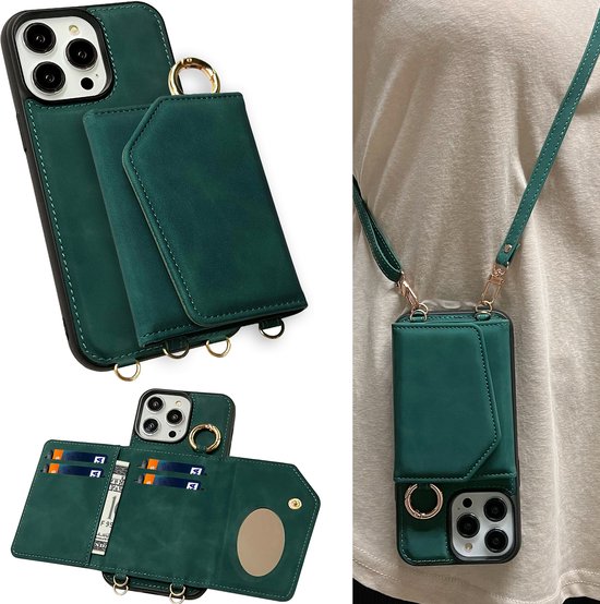 Casemania Hoesje Geschikt voor Apple iPhone 14 Pro Max Emerald Green Luxe Back Cover... bol