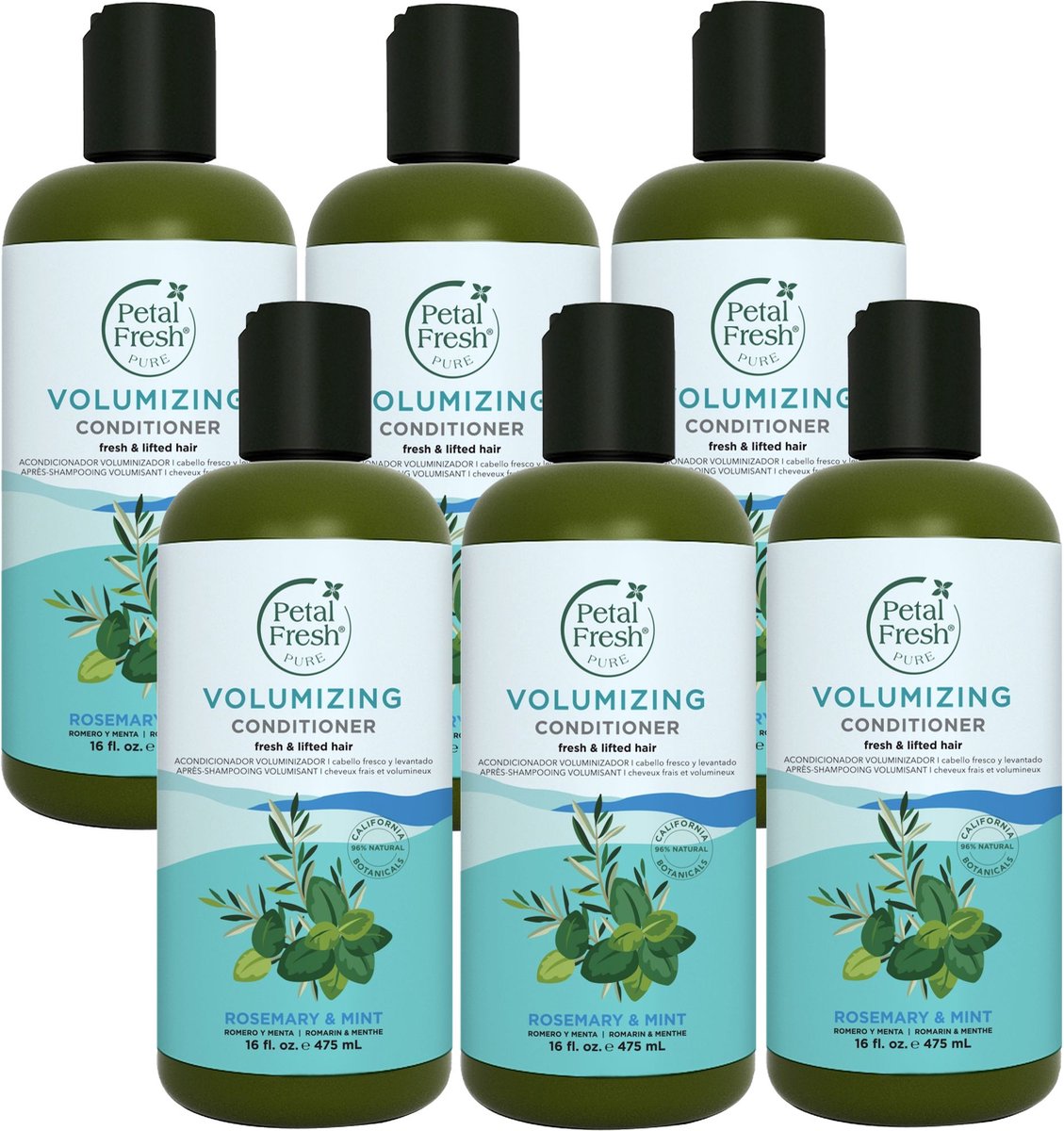 PETAL FRESH - Conditioner Rosemary & Mint - 6 Pak - Voordeelverpakking