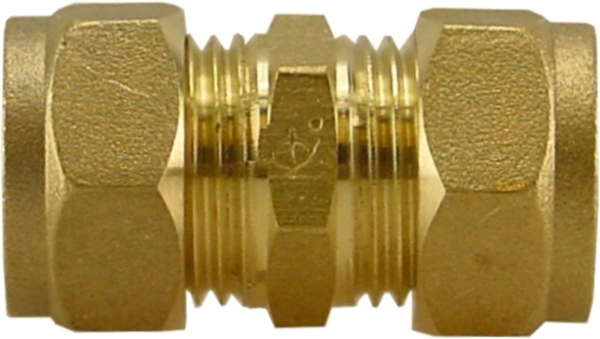 Rechte knelkoppeling 12x12mm