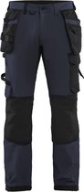 Blaklader Werkbroek met 4-weg stretch 1522-1645 - Donker marineblauw/Zwart - D88