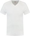 Tricorp T-shirt V-hals fitted - Casual - 101005 - Wit - maat L