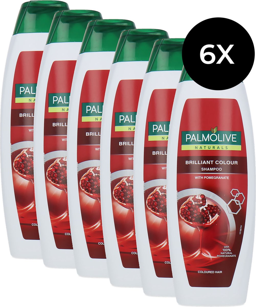 Palmolive Naturals - Shampoo - Briljant Colour - 6 x 350ml - Voordeelverpakking