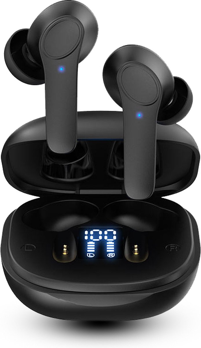 Otiume - Draadloze Oordopjes - Bluetooth Oordopjes - Wireless Earbuds - 32 uur speeltijd - Hi-Fi Sound - Zwart