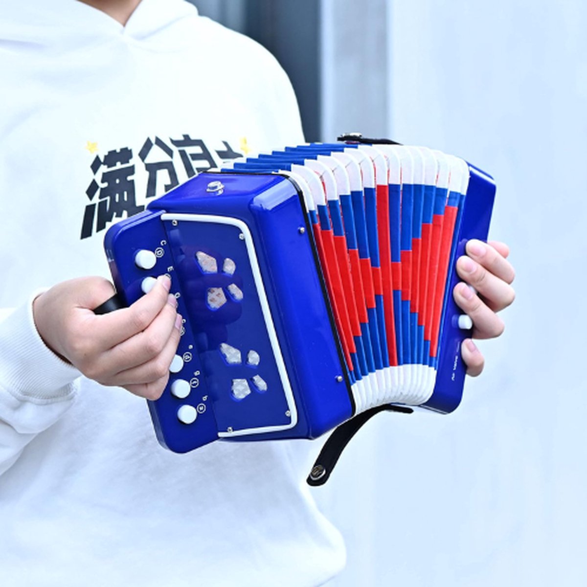 Accordéon Kinder - Blauw - Instrument de musique - Cadeau pour les Enfants