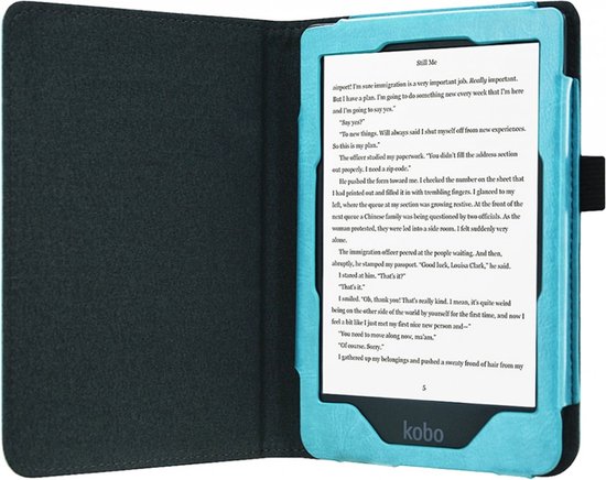 Hoesje geschikt voor Pocketbook InkPad 3 Pro - Extreme Shock Case - Sleepcover - Hoesje geschikt voor Pocketbook InkPad 3 Pro Flip Cover Turquoise van Hoesje  — afbeelding 2