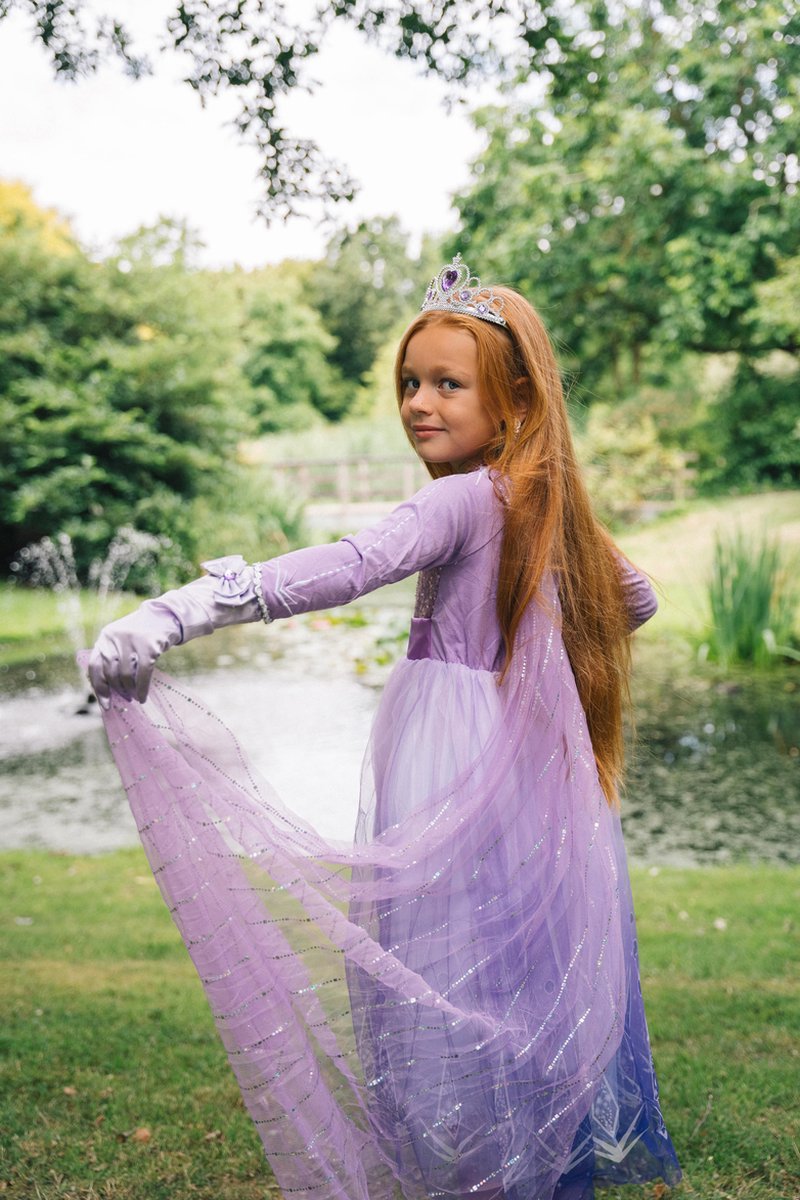 Frozen verkleedkleding - Prinsessenjurk meisje - Elsa jurk - Het Betere Merk - prinsessen speelgoed - maat 110/116 — afbeelding 3