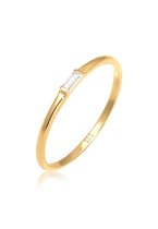 Elli PREMIUM Dames Ring Dames Verloving Liefde Delicaat Filigraan met Topaas Edelsteen in 585 Geel Goud