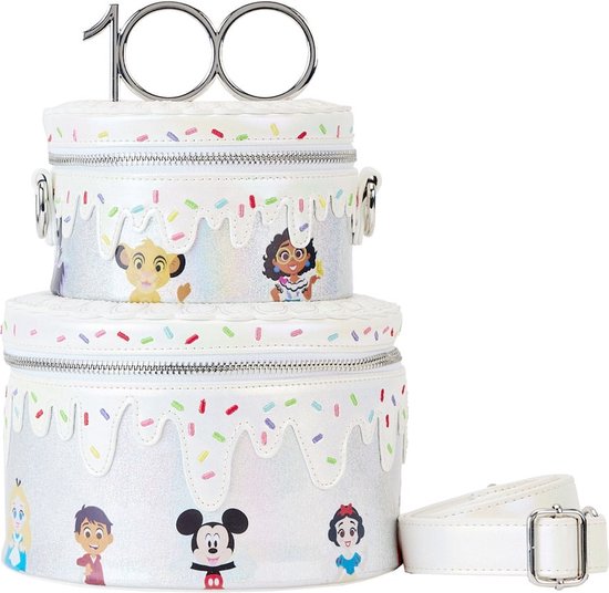 Disney Loungefly Crossbody Bag 100th Anniversary Celebration Cake