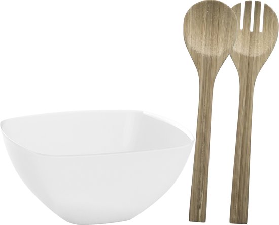 IKEA RUNDLIG - Serveerschaal, Wit Bamboe, Wit - 30 cm