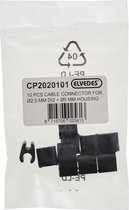 Elvedes kabelclips duo zwart 5+2,5mm(DI2) (x10) CP2020101
