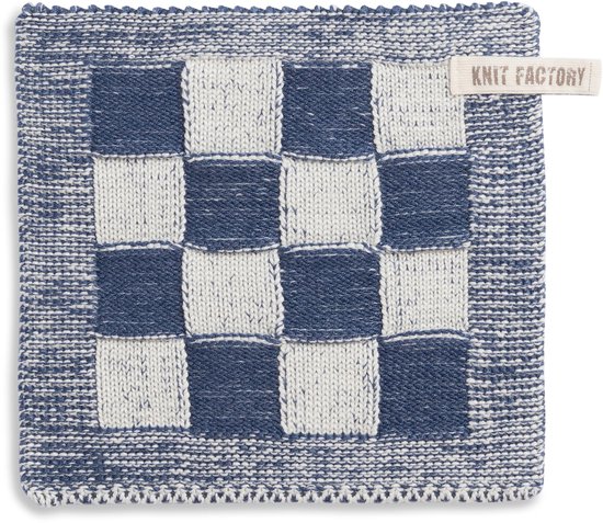 Bloc de maniques Knit Factory - Ecru / Jeans