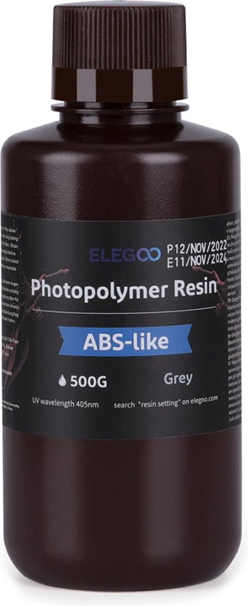 Elegoo – ABS Like Resin Grey - 0.5kg