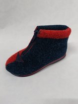 ROHDE 2032 / chaussons avec fermeture éclair / rouge - bleu / taille 24