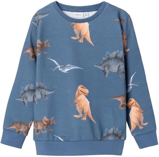 Name it sweater jongens - blauw - NMModino - maat 104