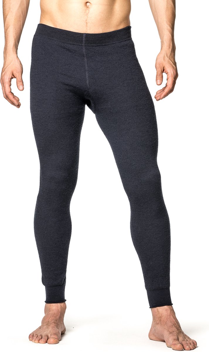 Woolpower Long John 400 merino ondergoed zwart - Maat XS