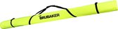 BRUBAKER XC Touring Langlauf Skitas - Voor 1 paar Ski's & Stokken - Gevoerd - Zware Kwaliteit - Scheurvast - Skihoes - Verstelbare draag/schouderbanden - 195 cm - Zwart/Neon Geel