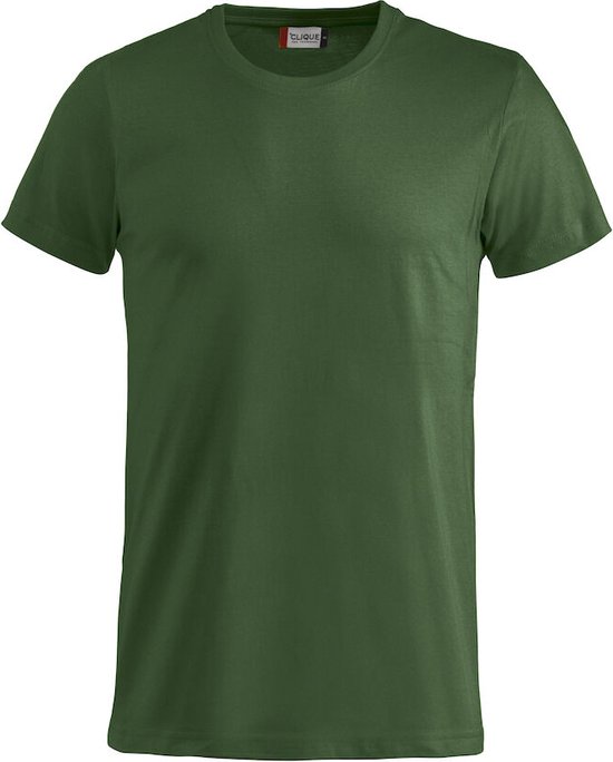 Clique 2 Pack Basic Fashion-T Modieus T-shirt kleur Flessen Groen maat 4XL