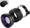 NEEWER 2-in-1 18 mm groothoek & 10x macrolens met verlengbuis, bajonetbevestiging lensadapter en reinigingsdoek, alleen compatibel met Sony ZV1 (wit frame