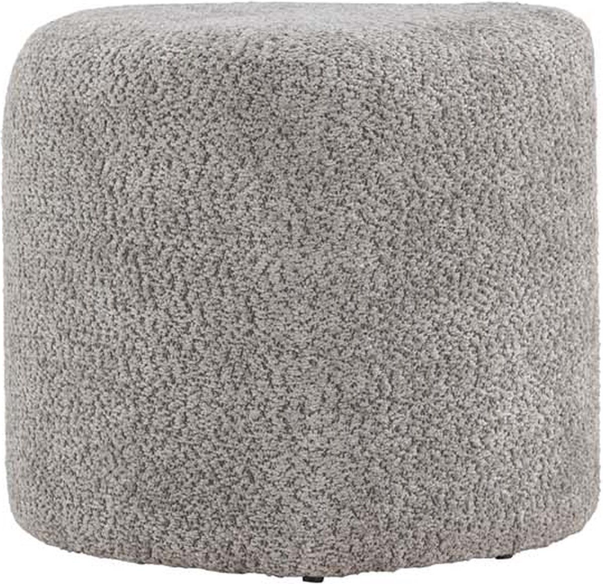 Peg poef Ø46cm grijs.