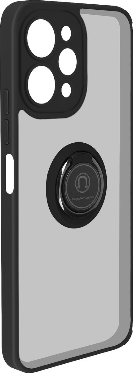 Avizar Hoes Geschikt voor Xiaomi Redmi 12 Ondersteuningsring Ondersteuning, Zwart