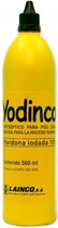 FLACON 500 ml/pièce Povidone Iode 10%. Nettoyage désinfectant comparable à la Betadine. Désinfectant, bactéricide, antiseptique à large spectre, antifongique, antiprotozoaire et sporicide pour usage topique général.