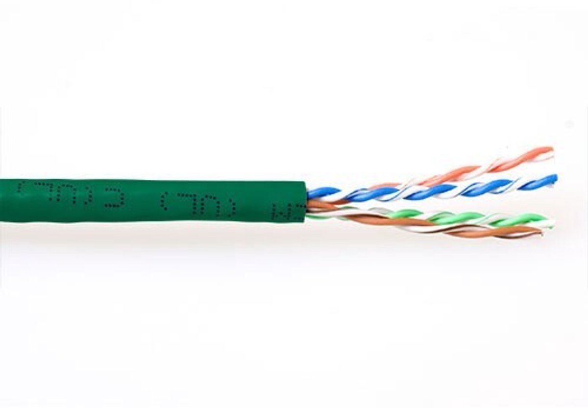 ACT EP457B CAT6A U/UTP PVC Patchkabel Groen - 305 meter