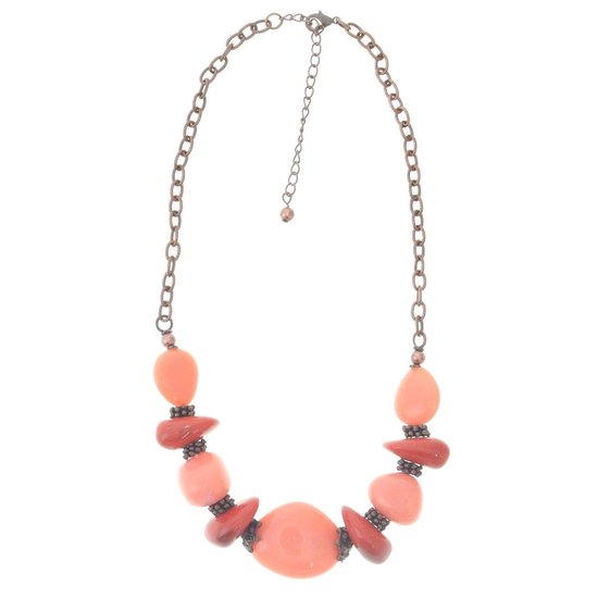 Collier de Perles Behave - rouge 42 cm