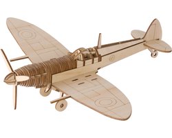 Bouwpakket Vliegtuig Jachtvliegtuig Spitfire- hout