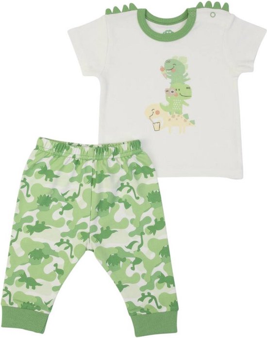 Ensemble de Vêtements - ensemble jogging - chemise + pantalon - bambin/enfant d'âge préscolaire - coton doux - imprimé dinosaure - taille 86/92 - (18-24 mois)