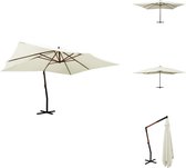 vidaXL Parasol flottant - Pratique - Mobilier de jardin - Dimensions - 400 x 300 cm - Couleur - Blanc sable - Parasol