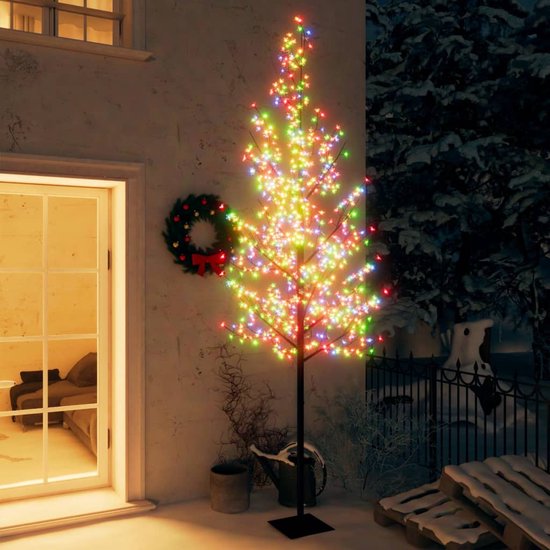 vidaXL Kunstkerstboom half met standaard smal 180 cm goudkleurig
