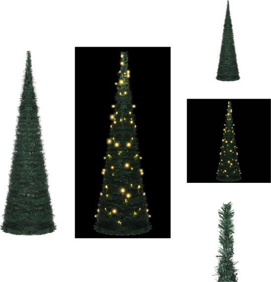 vidaXL Kerstboom Popup PVC 150 cm Groen Decoratieve