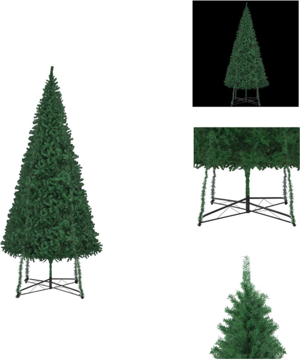 vidaXL Kerstboom - Kunstkerstboom - Extragroot - Levensecht - PVC - 500 cm - Decoratieve kerstboom