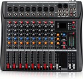 Livano Audio Mixer - Mengpaneel - DJ - Mixer - Gaming - 8 Kanaals