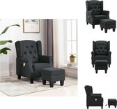 vidaXL Elektrische Massagestoel - Donkergrijs - Stoel 68x78x94 cm - USB - Afstandsbediening - Hoge Rugleuning - Fauteuil