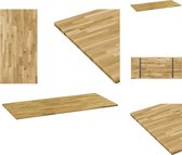 vidaXL Eikenhouten Tafelblad - 120 x 60 cm - Natuurlijke houtkleur - Tafelonderdeel