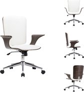 vidaXL Chaise de bureau - Chaise de bureau élégante - Design ergonomique - Revêtement en simili cuir - Réglable - 69 x 61 cm - Chaise de bureau