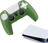 Gadgetpoint | Siliconen Game Controller(s) Hoesjes | Performance Antislip Skin Beschermhoes | Softcover Grip Case | Accessoires geschikt voor Playstation 5 - PS5 | Grip Donkergroen