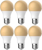 Energetic E27 LED Lamp - 5.7W 2400K 396lm 230V - LED Verlichting - LEDBulb Flame A60 - Warm Wit - Per doos à 6 stuks