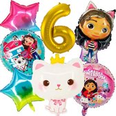 Gabby's poppenhuis - Gabby's dollhouse set 6 73x42cm - Folie Ballon - Panda Poek - Themafeest - Verjaardag - Ballonnen - Versiering - Helium ballon