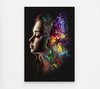 Vlinder vrouw Glasschilderij 3mm