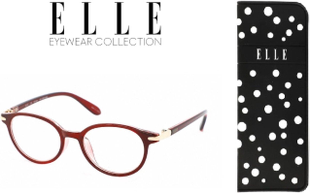 Leesbril Elle Eyewear EL15932-Rood-+1.50