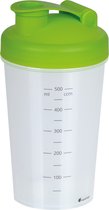 Juypal Shakebeker/shaker/bidon - 600 ml - groen - kunststof