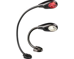 Hella Flexispot 400mm zwart / LED rood/wit