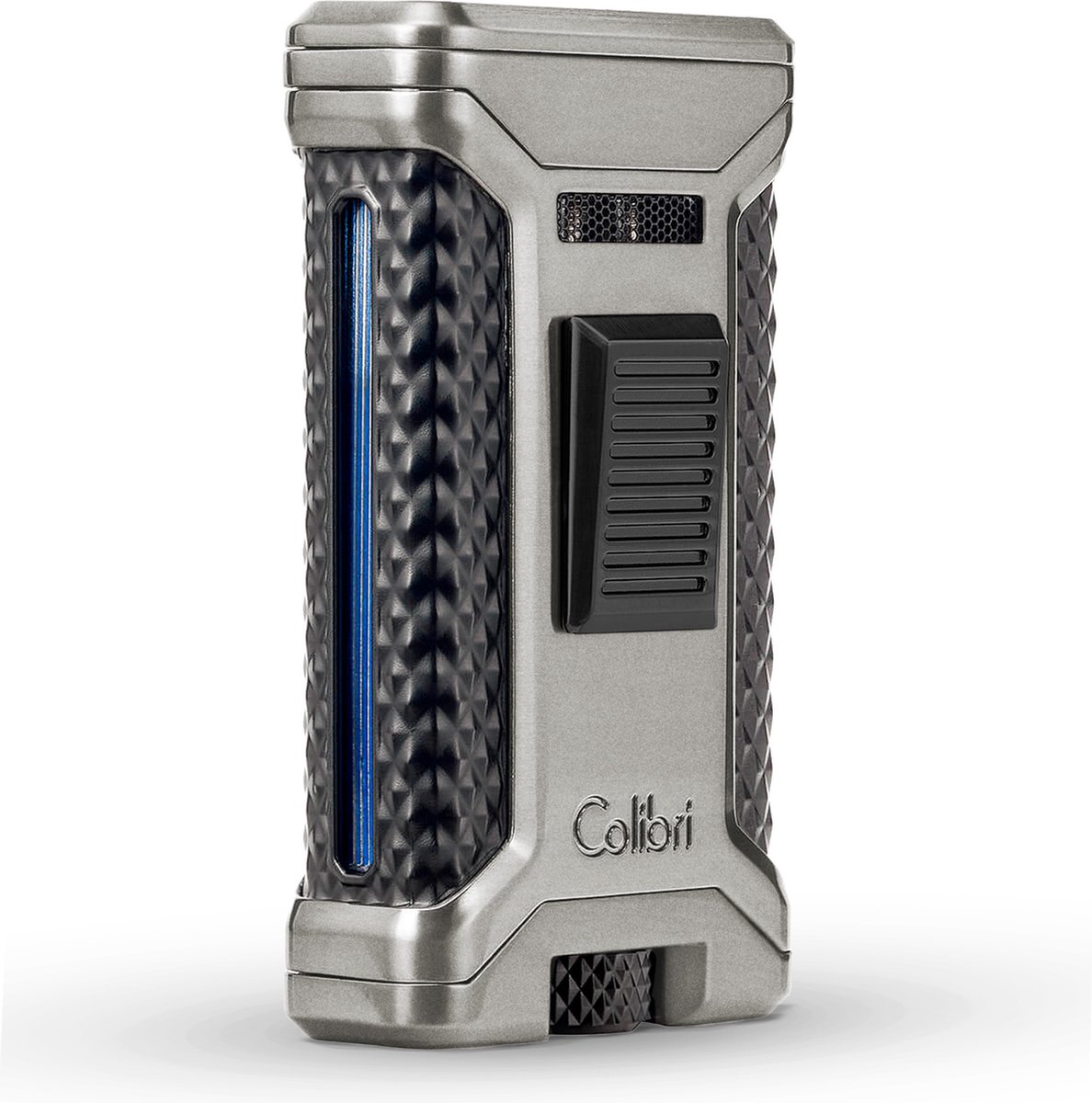 Goedkoopste Colibri Ascari - Triple Jet Flame Aansteker voor Sigaren - Ingebouwde Dubbele Punch Cutter - Windbestendig en Navulbaar